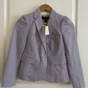 J Crew Petites Schoolboy Puff Sleeve Blazer 00P